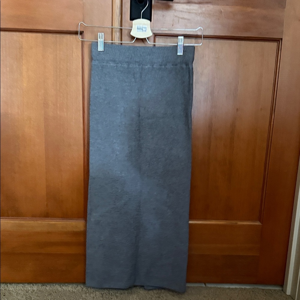 Gray Knit Women's Skirt